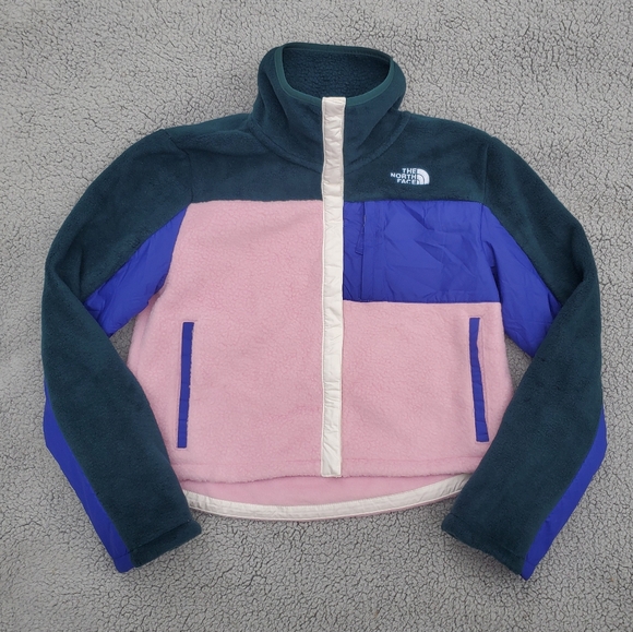 The North Face Other - The North Face Girls Fleece Mashup Jacket Snap Light Barbie Pink 14/16 XL NWOT